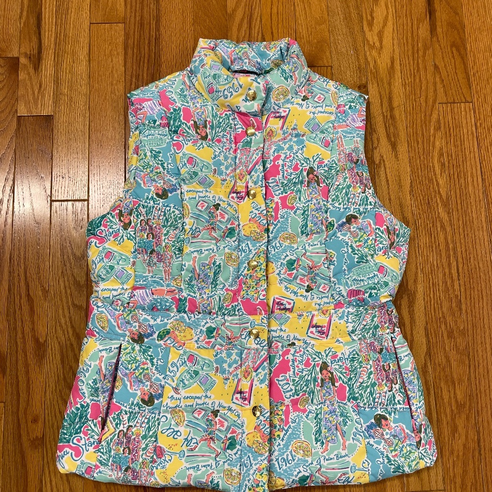 Lilly Pulitzer In the Beginning Down Puffer Vest
